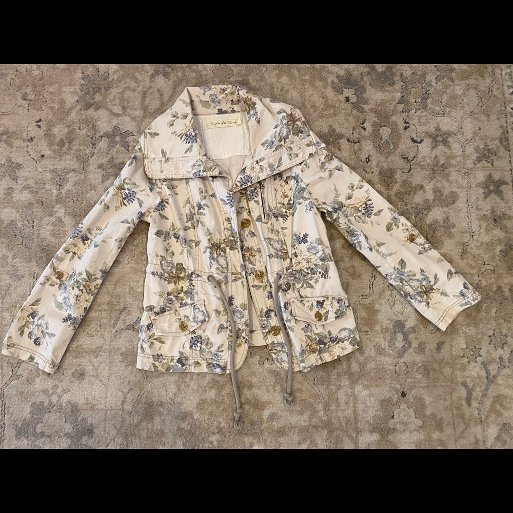 Anthropologie floral jacket